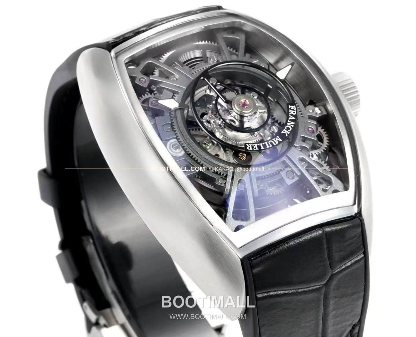 프랭크뮬러 그랜드 센트럴 투르비용 카본파이버 스켈레톤 배럴케이스 오토매틱 Franck Muller Grand Central Tourbillon Carbon Fiber Skeleton Barrel Case Automatic 2