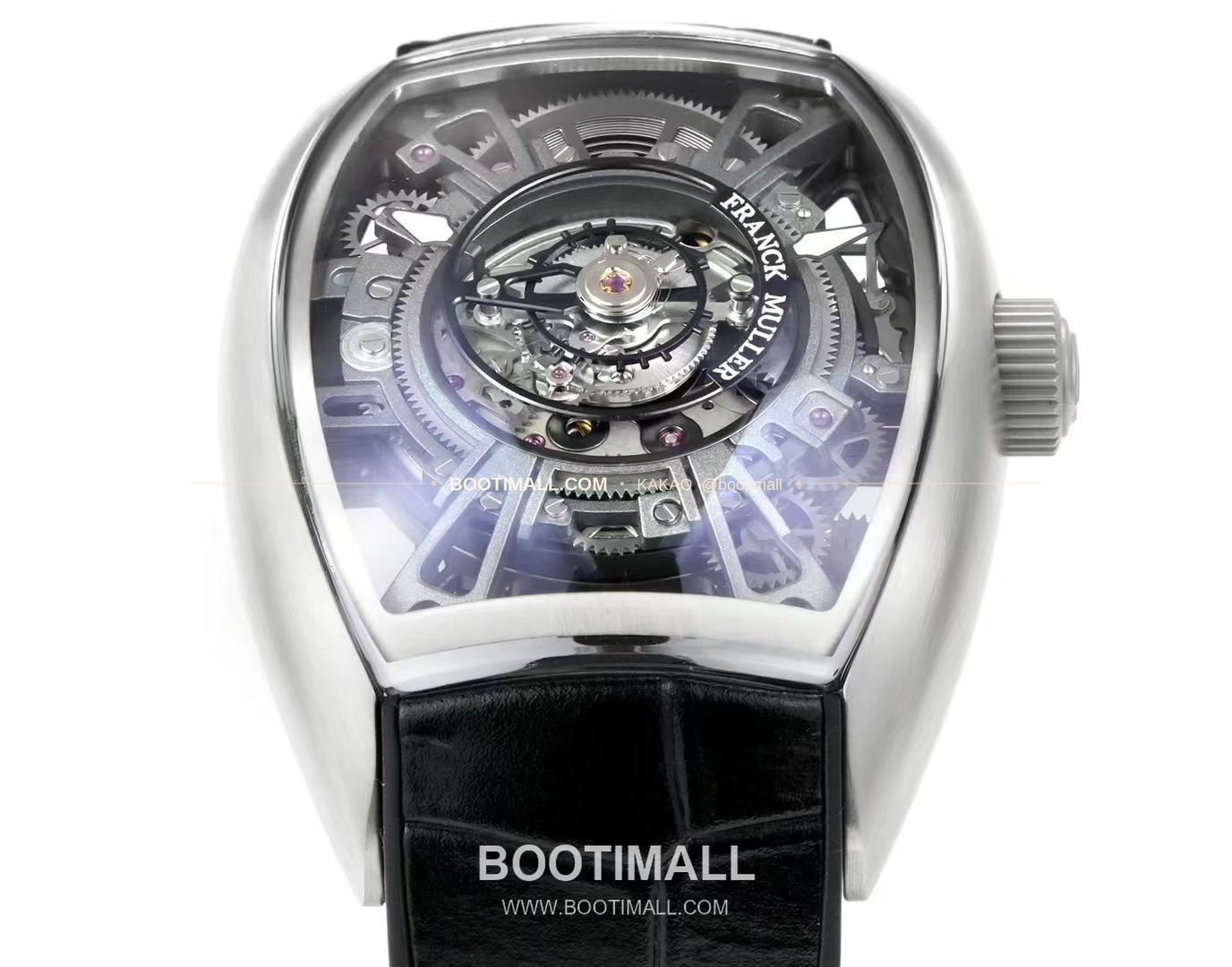 프랭크뮬러 그랜드 센트럴 투르비용 카본파이버 스켈레톤 배럴케이스 오토매틱 Franck Muller Grand Central Tourbillon Carbon Fiber Skeleton Barrel Case Automatic 4