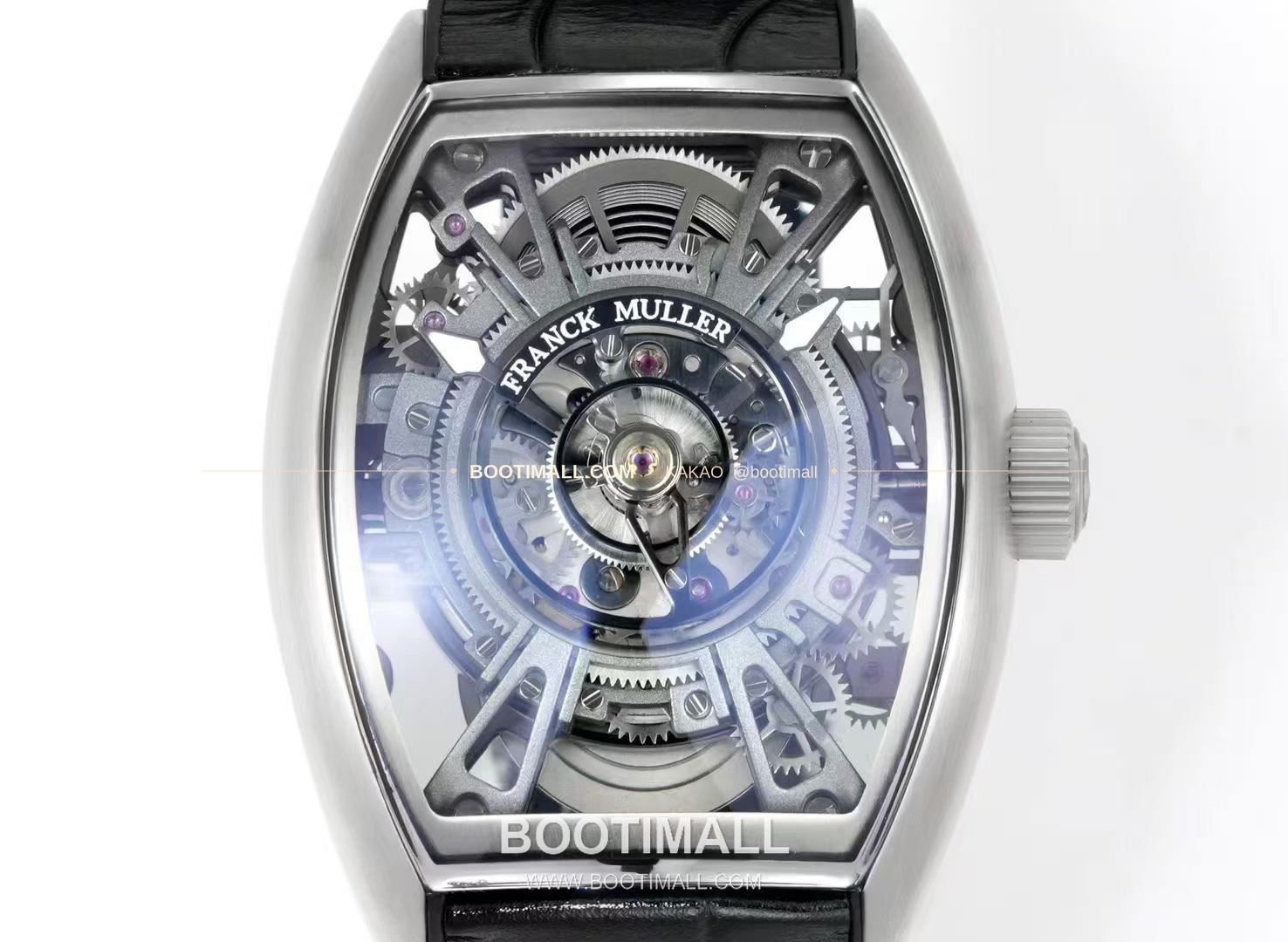 프랭크뮬러 그랜드 센트럴 투르비용 카본파이버 스켈레톤 배럴케이스 오토매틱 Franck Muller Grand Central Tourbillon Carbon Fiber Skeleton Barrel Case Automatic 6