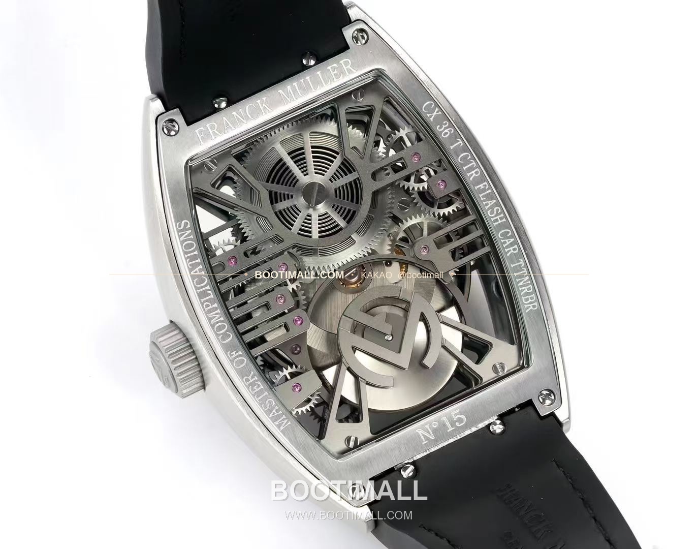 프랭크뮬러 그랜드 센트럴 투르비용 카본파이버 스켈레톤 배럴케이스 오토매틱 Franck Muller Grand Central Tourbillon Carbon Fiber Skeleton Barrel Case Automatic 8