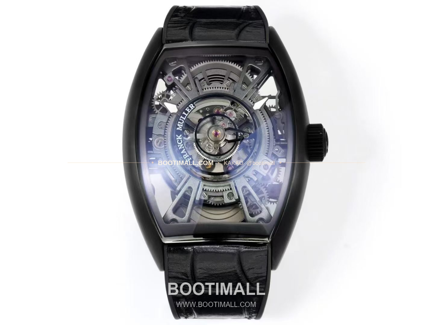 프랭크뮬러 그랜드 센트럴 투르비용 카본파이버 스켈레톤 배럴케이스 오토매틱 Franck Muller Grand Central Tourbillon Carbon Fiber Skeleton Barrel Case Automatic 1