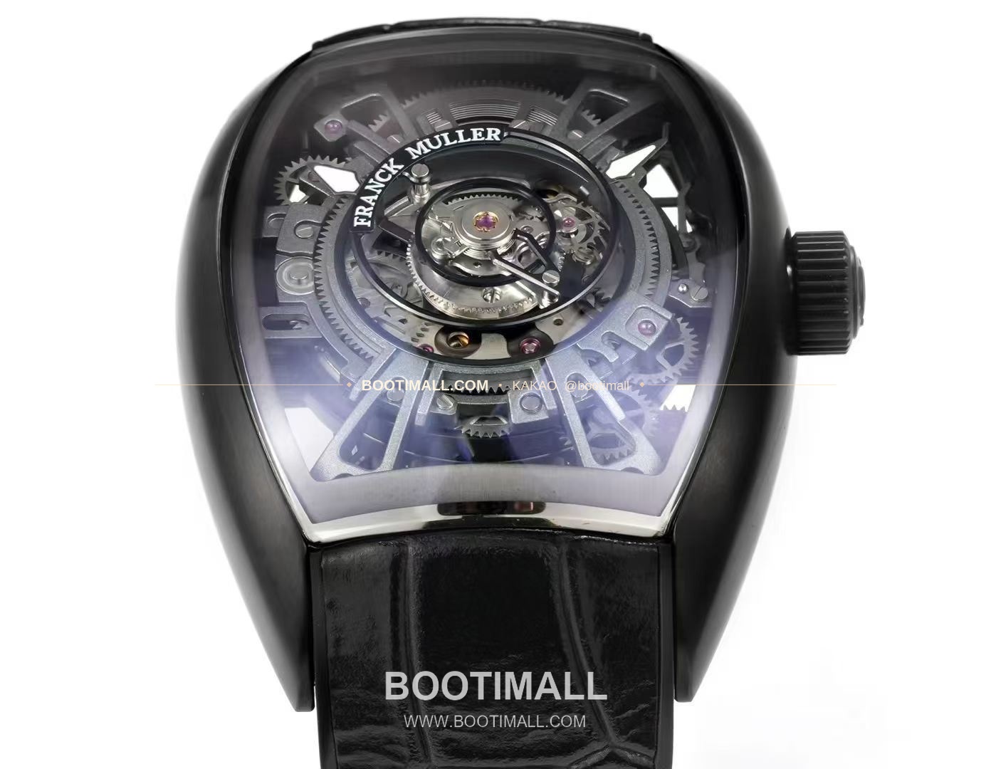 프랭크뮬러 그랜드 센트럴 투르비용 카본파이버 스켈레톤 배럴케이스 오토매틱 Franck Muller Grand Central Tourbillon Carbon Fiber Skeleton Barrel Case Automatic 3