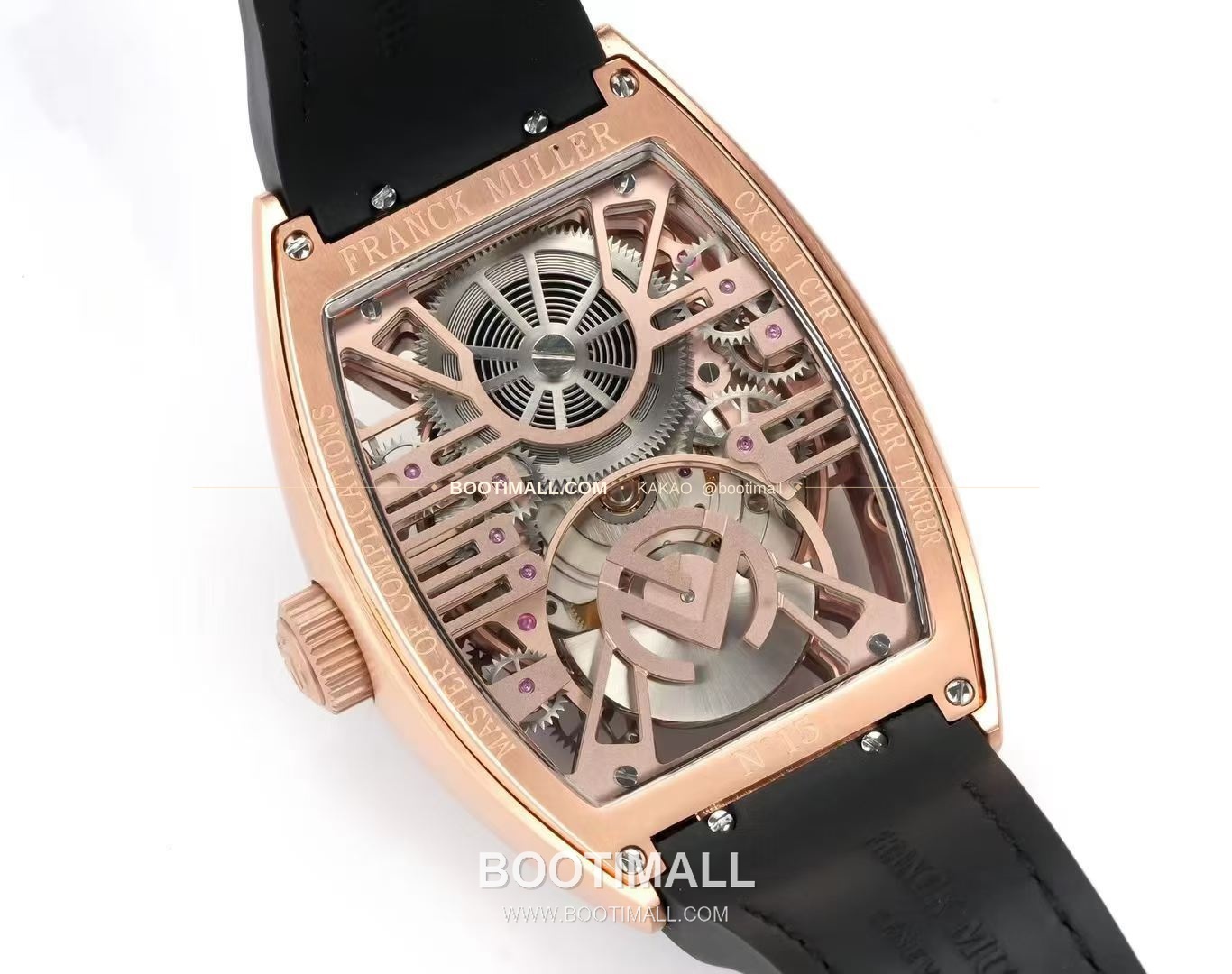 프랭크뮬러 그랜드 센트럴 투르비용 카본파이버 스켈레톤 배럴케이스 오토매틱 Franck Muller Grand Central Tourbillon Carbon Fiber Skeleton Barrel Case Automatic 8