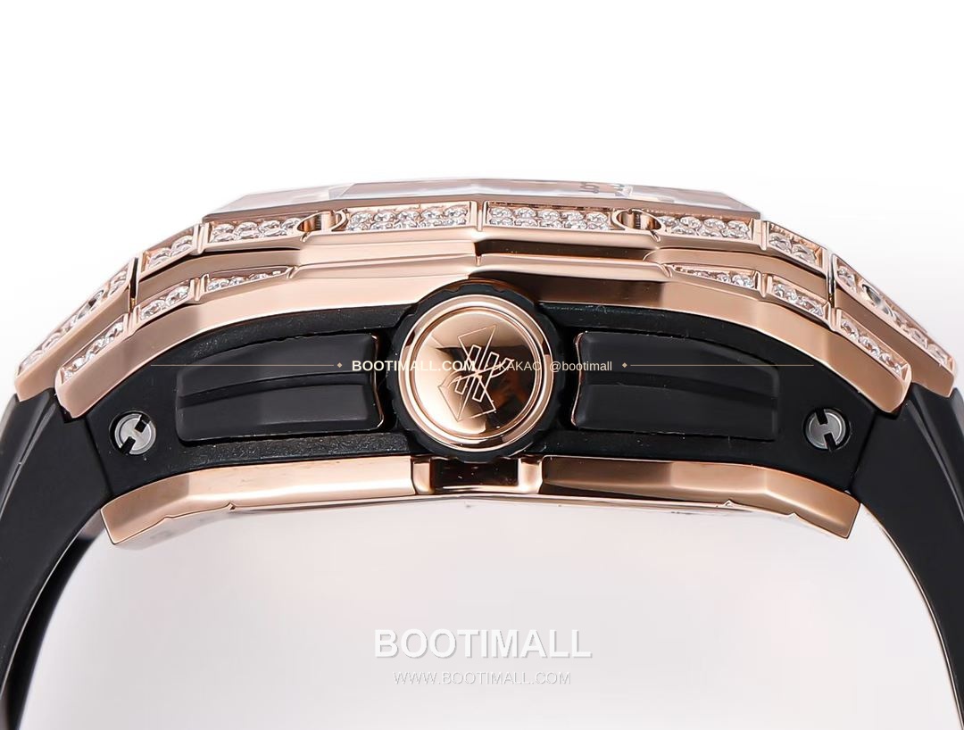 위블로 빅뱅 상블루 III 스켈레톤 기하학 크로노그래프 러버밴드 오토매틱 Hublot Big Bang Sang Bleu III Skeleton Geometric Chronograph Rubber Strap Automatic 42mm 6