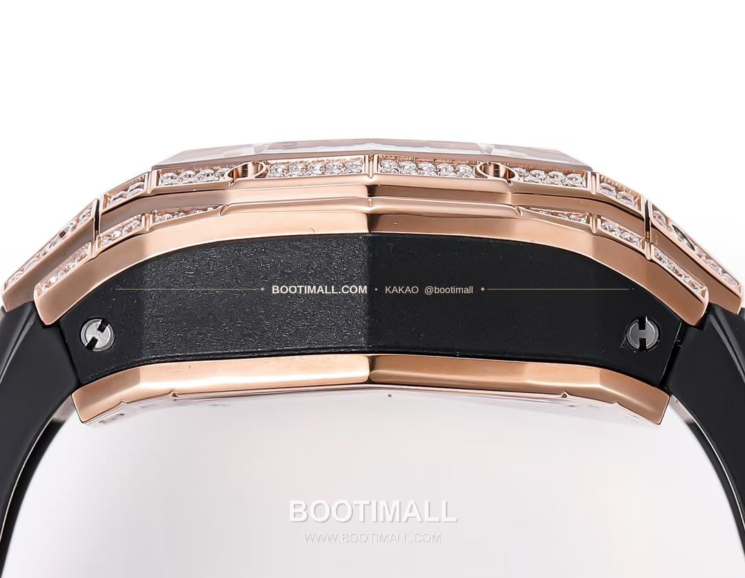 위블로 빅뱅 상블루 III 스켈레톤 기하학 크로노그래프 러버밴드 오토매틱 Hublot Big Bang Sang Bleu III Skeleton Geometric Chronograph Rubber Strap Automatic 42mm 7