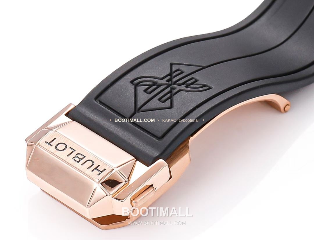 위블로 빅뱅 상블루 III 스켈레톤 기하학 크로노그래프 러버밴드 오토매틱 Hublot Big Bang Sang Bleu III Skeleton Geometric Chronograph Rubber Strap Automatic 42mm 9