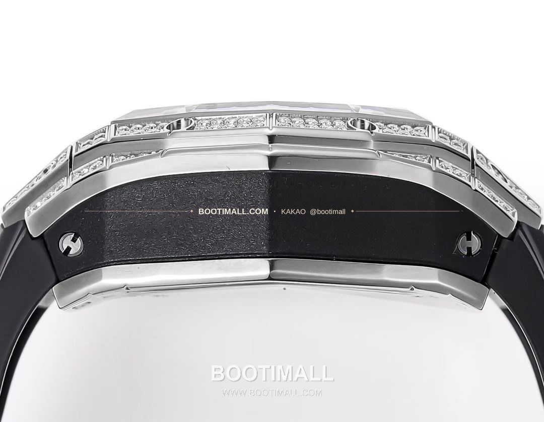 위블로 빅뱅 상블루 III 스켈레톤 기하학 크로노그래프 러버밴드 오토매틱 Hublot Big Bang Sang Bleu III Skeleton Geometric Chronograph Rubber Strap Automatic 42mm 7