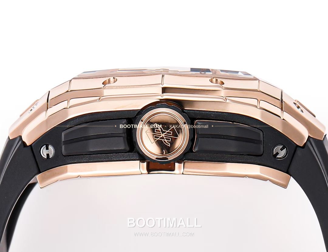 위블로 빅뱅 상블루 III 스켈레톤 기하학 크로노그래프 러버밴드 오토매틱 Hublot Big Bang Sang Bleu III Skeleton Geometric Chronograph Rubber Strap Automatic 42mm 6