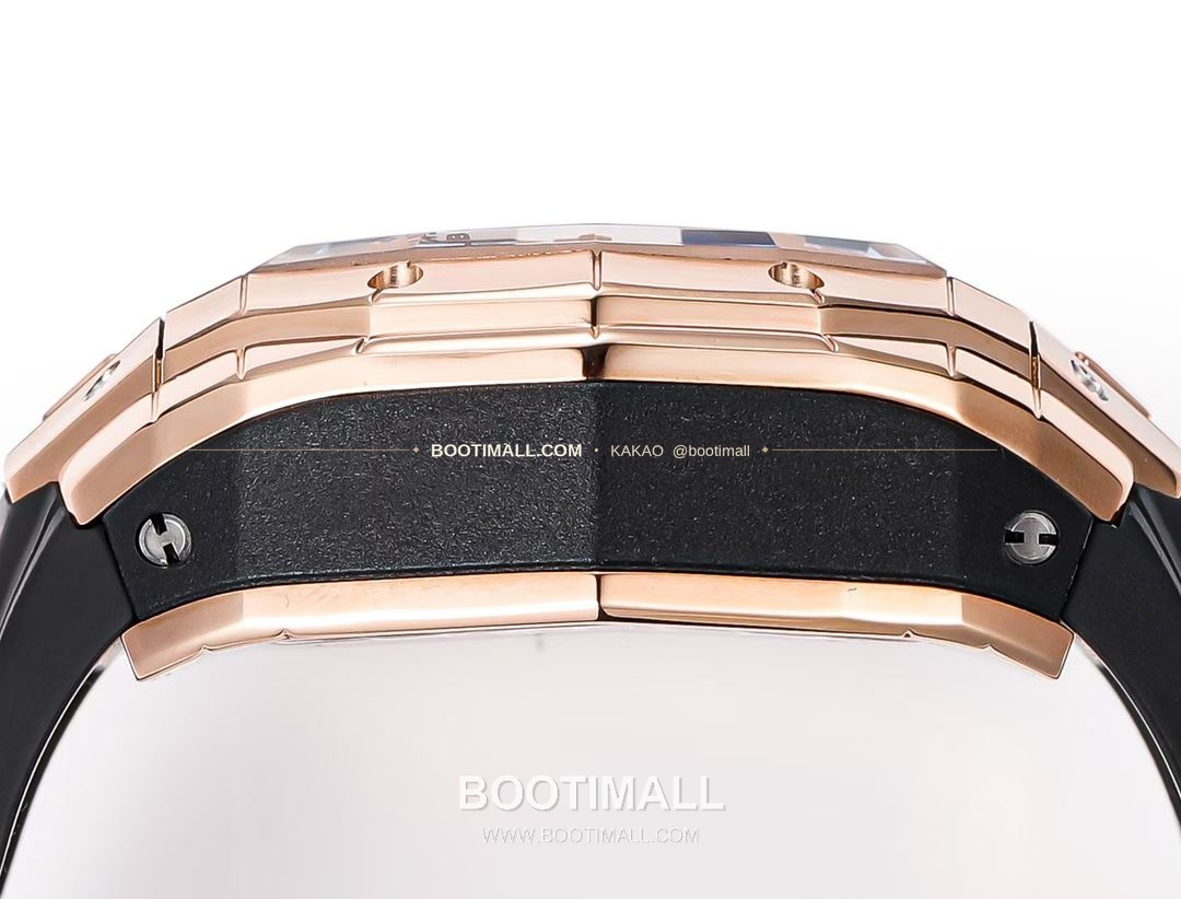 위블로 빅뱅 상블루 III 스켈레톤 기하학 크로노그래프 러버밴드 오토매틱 Hublot Big Bang Sang Bleu III Skeleton Geometric Chronograph Rubber Strap Automatic 42mm 7