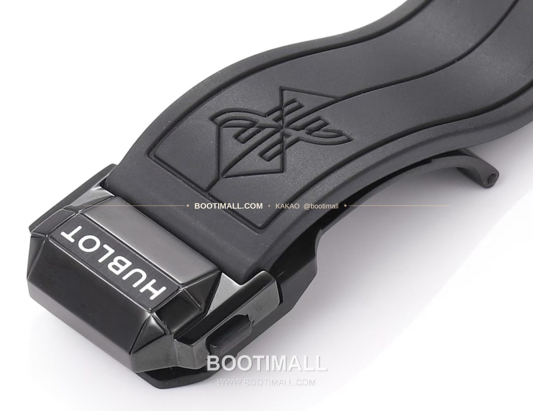 위블로 빅뱅 상블루 III 스켈레톤 기하학 크로노그래프 러버밴드 오토매틱 Hublot Big Bang Sang Bleu III Skeleton Geometric Chronograph Rubber Strap Automatic 42mm 9