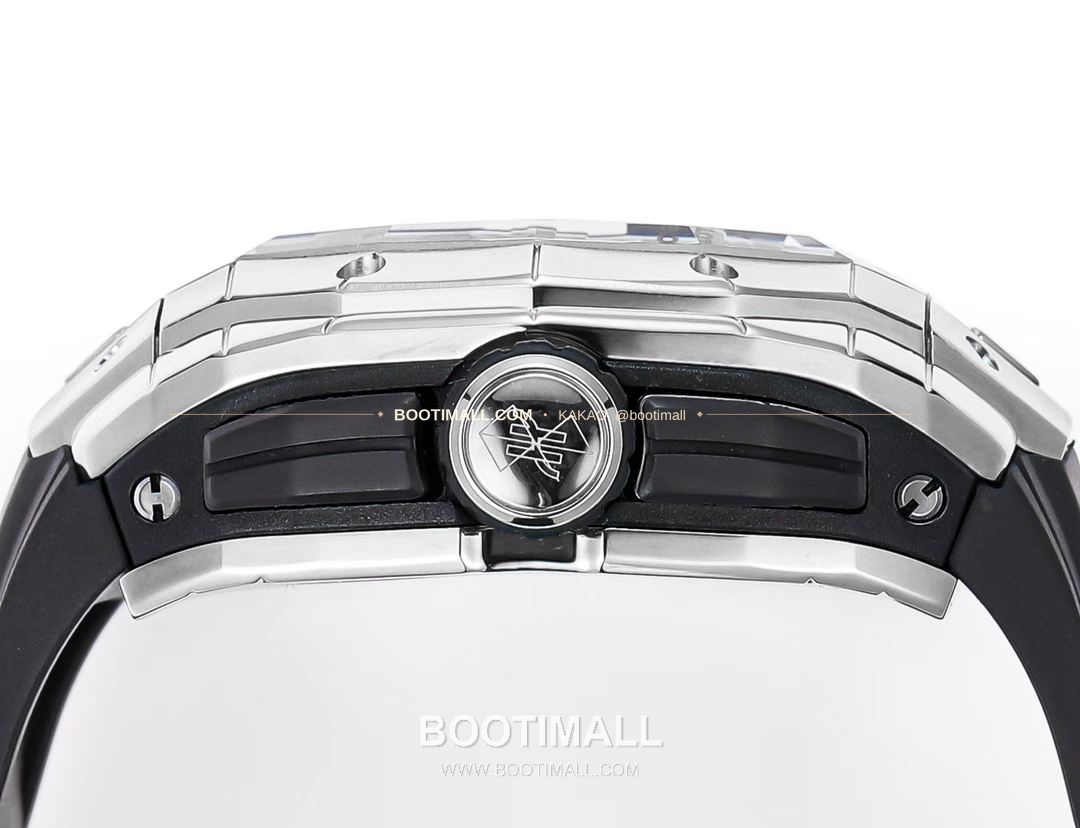 위블로 빅뱅 상블루 III 스켈레톤 기하학 크로노그래프 러버밴드 오토매틱 Hublot Big Bang Sang Bleu III Skeleton Geometric Chronograph Rubber Strap Automatic 42mm 6