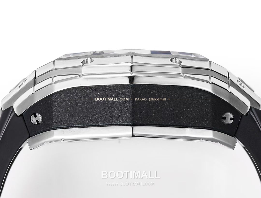 위블로 빅뱅 상블루 III 스켈레톤 기하학 크로노그래프 러버밴드 오토매틱 Hublot Big Bang Sang Bleu III Skeleton Geometric Chronograph Rubber Strap Automatic 42mm 7