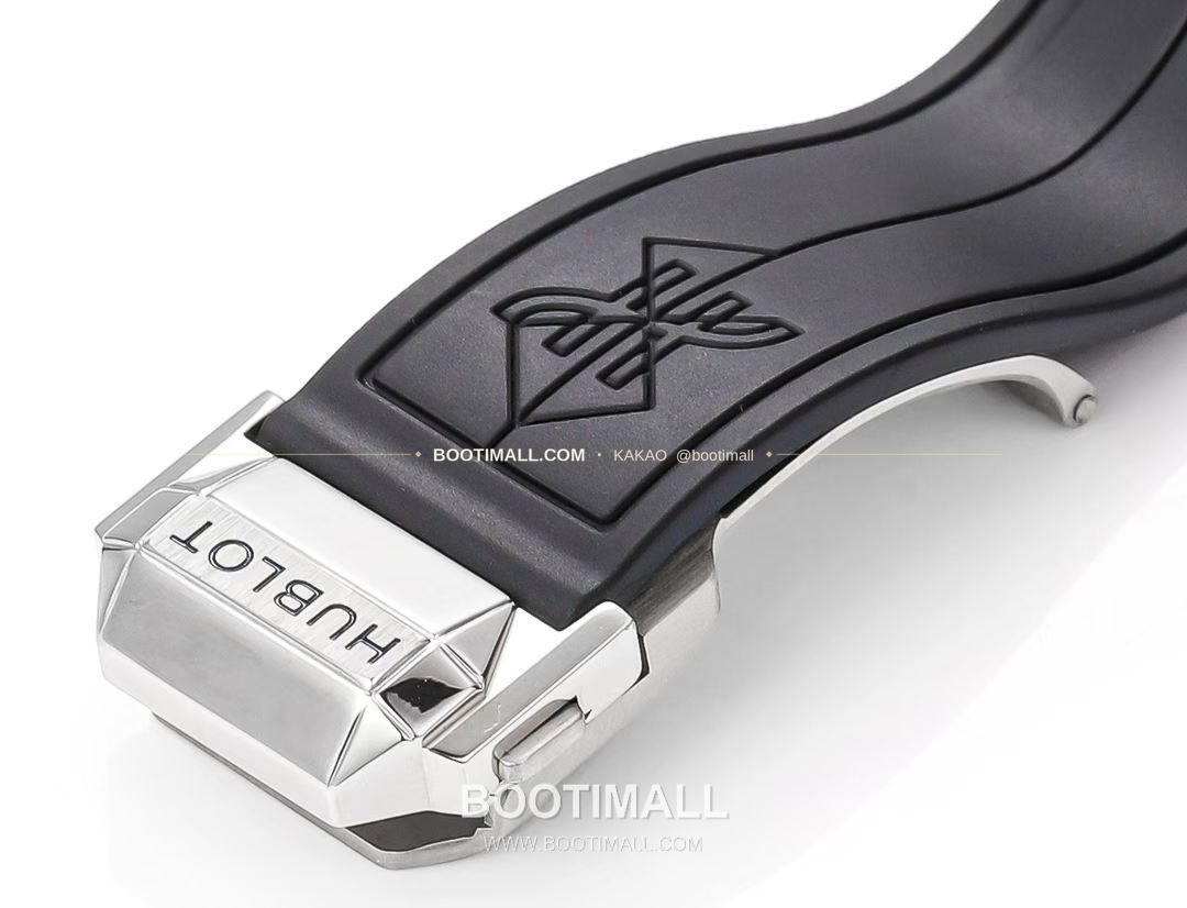 위블로 빅뱅 상블루 III 스켈레톤 기하학 크로노그래프 러버밴드 오토매틱 Hublot Big Bang Sang Bleu III Skeleton Geometric Chronograph Rubber Strap Automatic 42mm 9