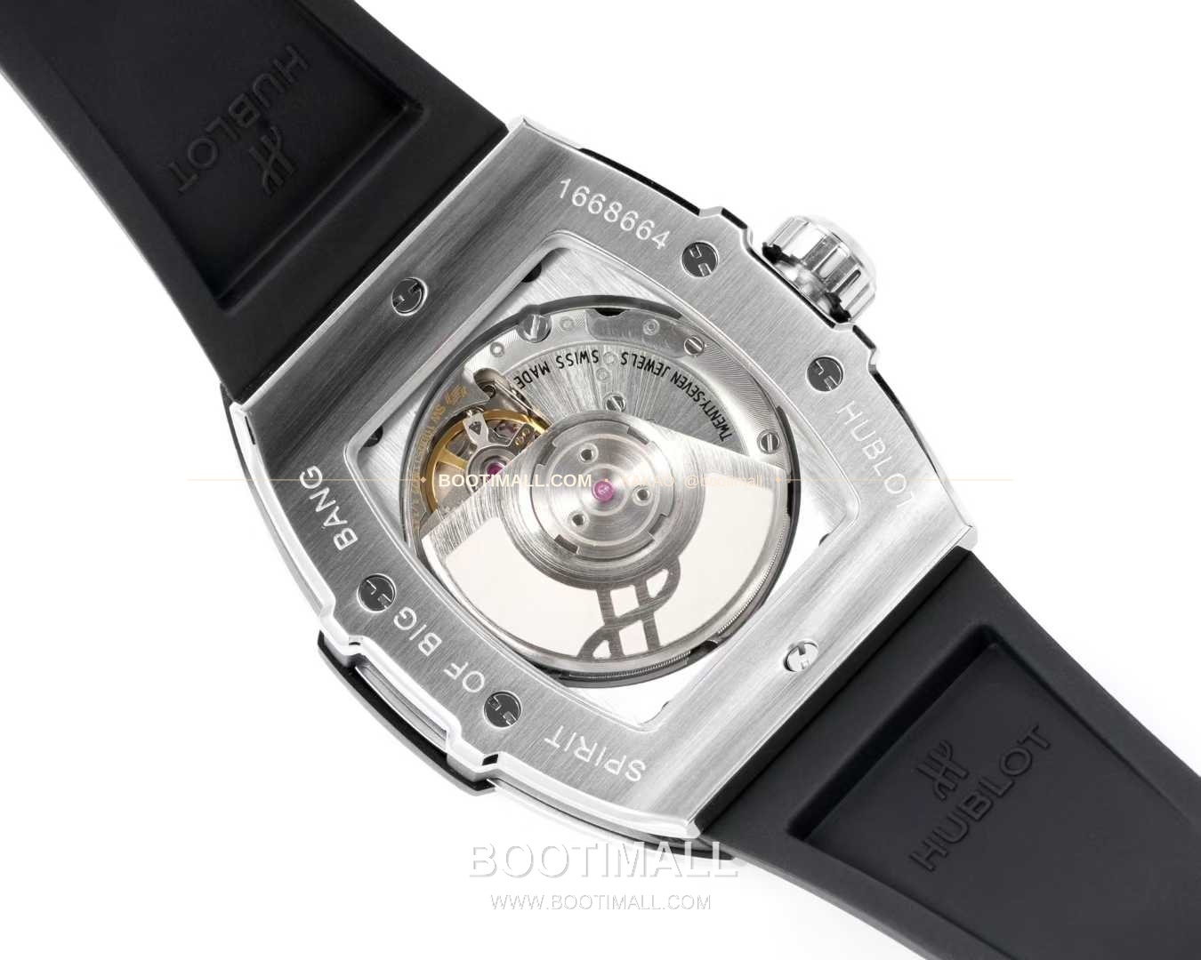 위블로 빅뱅 다이아몬드 스틸 스켈레톤 러버밴드 오토매틱 Hublot Big Bang Diamond Steel Skeleton Rubber Strap Automatic 39mm 8