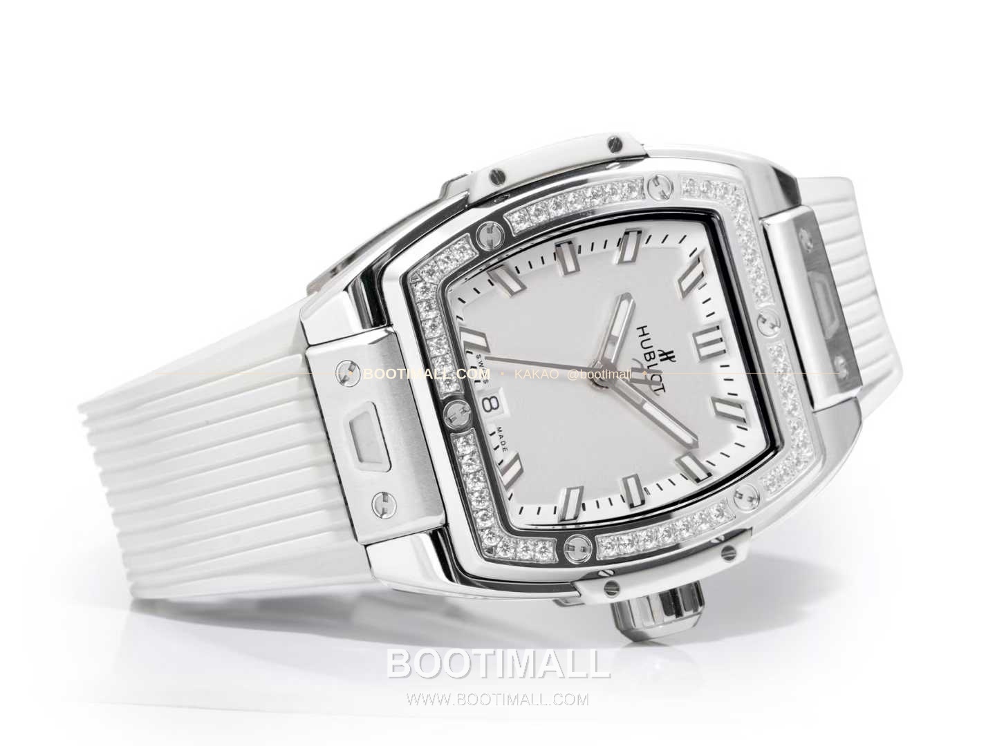 위블로 빅뱅 다이아몬드 스틸 스켈레톤 러버밴드 오토매틱 Hublot Big Bang Diamond Steel Skeleton Rubber Strap Automatic 39mm 5