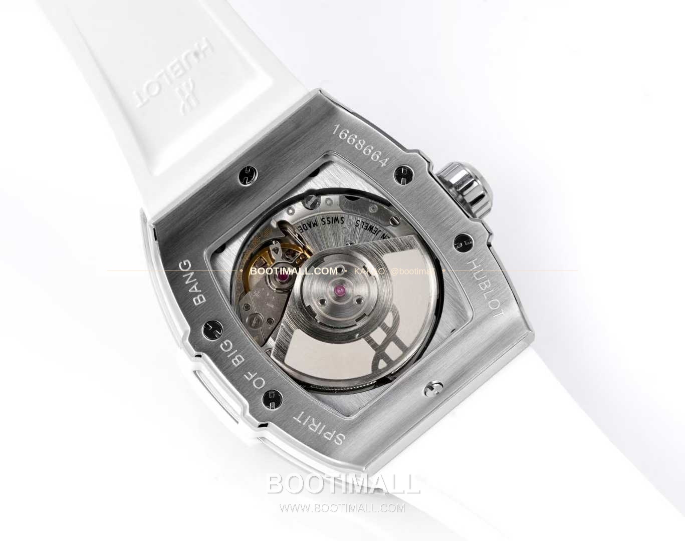 위블로 빅뱅 다이아몬드 스틸 스켈레톤 러버밴드 오토매틱 Hublot Big Bang Diamond Steel Skeleton Rubber Strap Automatic 39mm 8