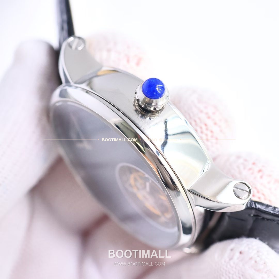 까르띠에 로통드 드 까르띠에 투르비용 스켈레톤 로만다이얼 오토매틱 Cartier Rotonde de Cartier Tourbillon Skeleton Roman Dial Automatic 42mm 5