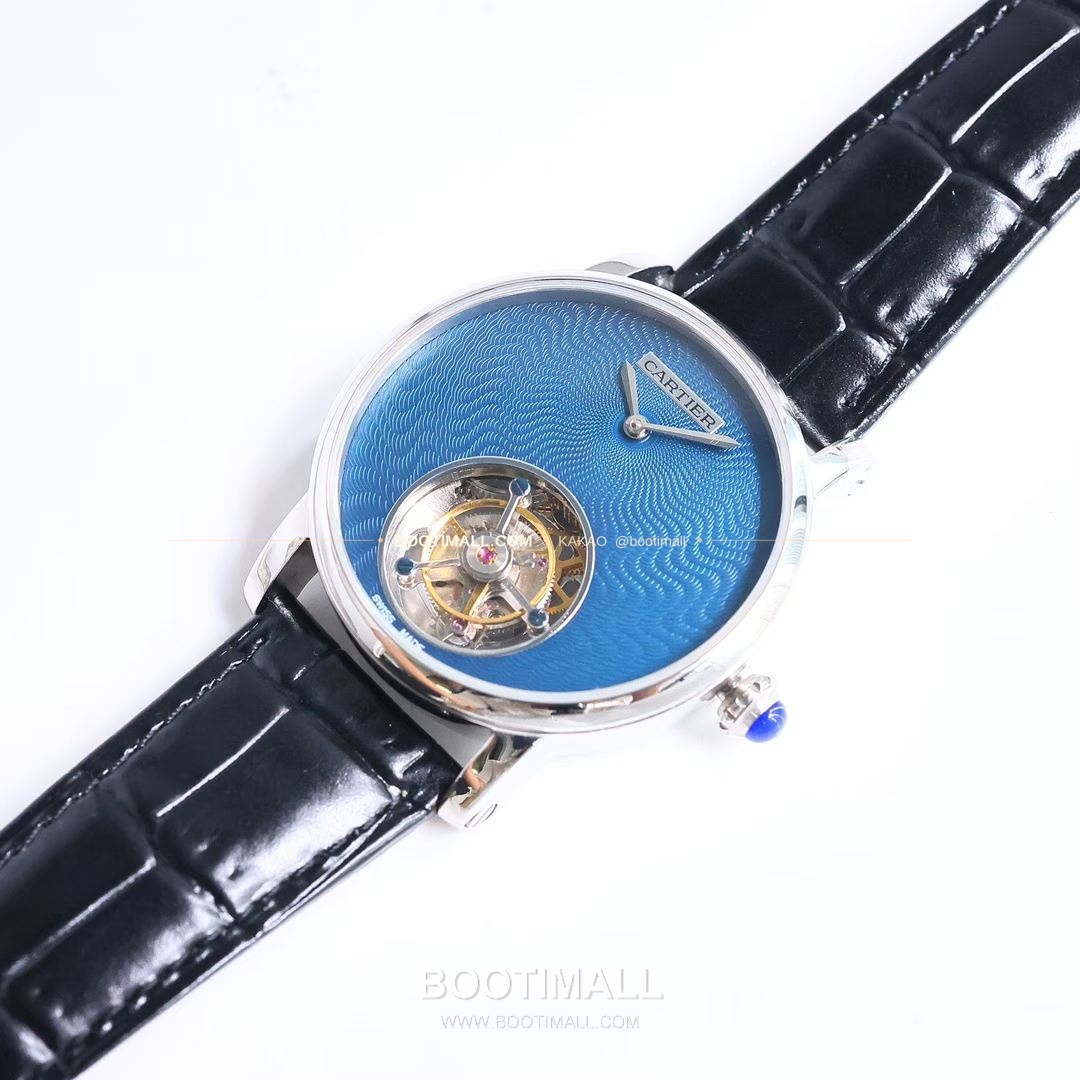 까르띠에 로통드 드 까르띠에 투르비용 스켈레톤 로만다이얼 오토매틱 Cartier Rotonde de Cartier Tourbillon Skeleton Roman Dial Automatic 42mm 7