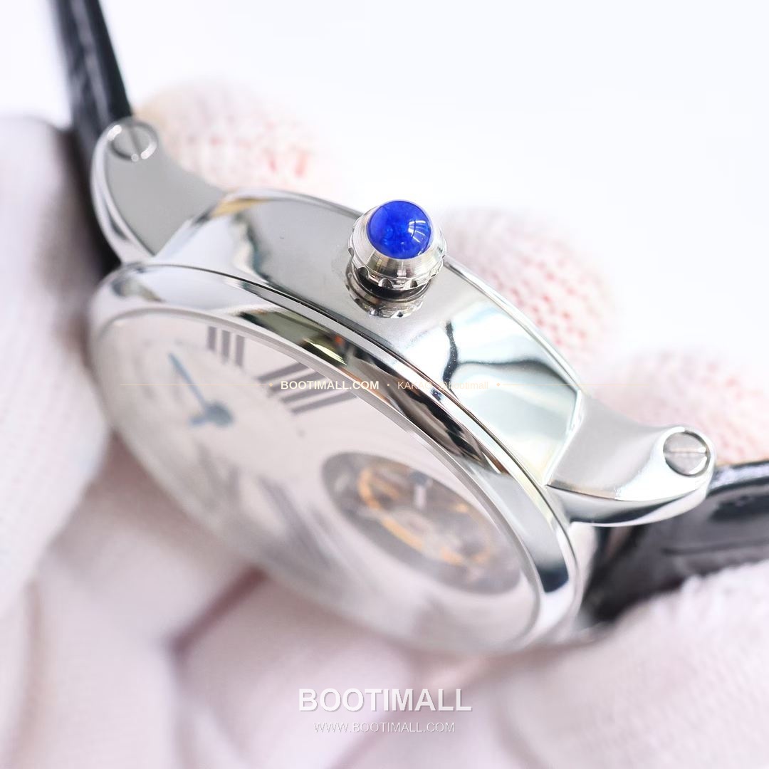 까르띠에 로통드 드 까르띠에 투르비용 스켈레톤 로만다이얼 오토매틱 Cartier Rotonde de Cartier Tourbillon Skeleton Roman Dial Automatic 42mm 6