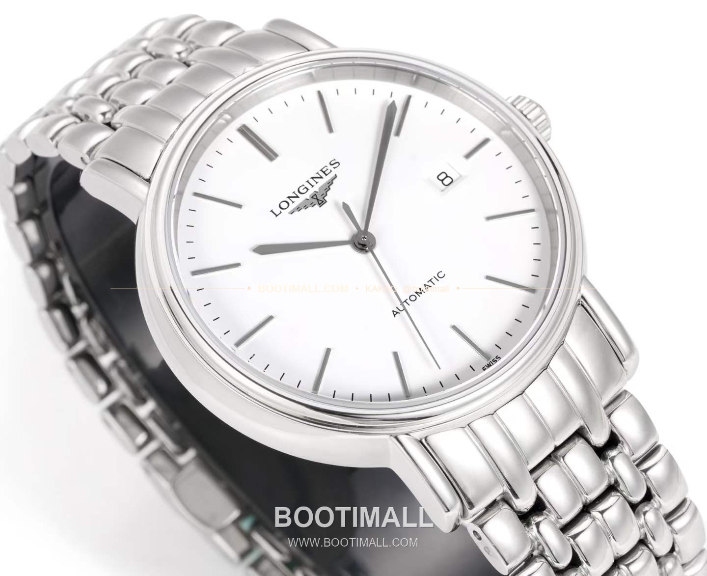롱진 클래식 스틸 화이트다이얼 심플 오토매틱 Longines Classic Steel White Dial Simple Automatic L888 40mm 5