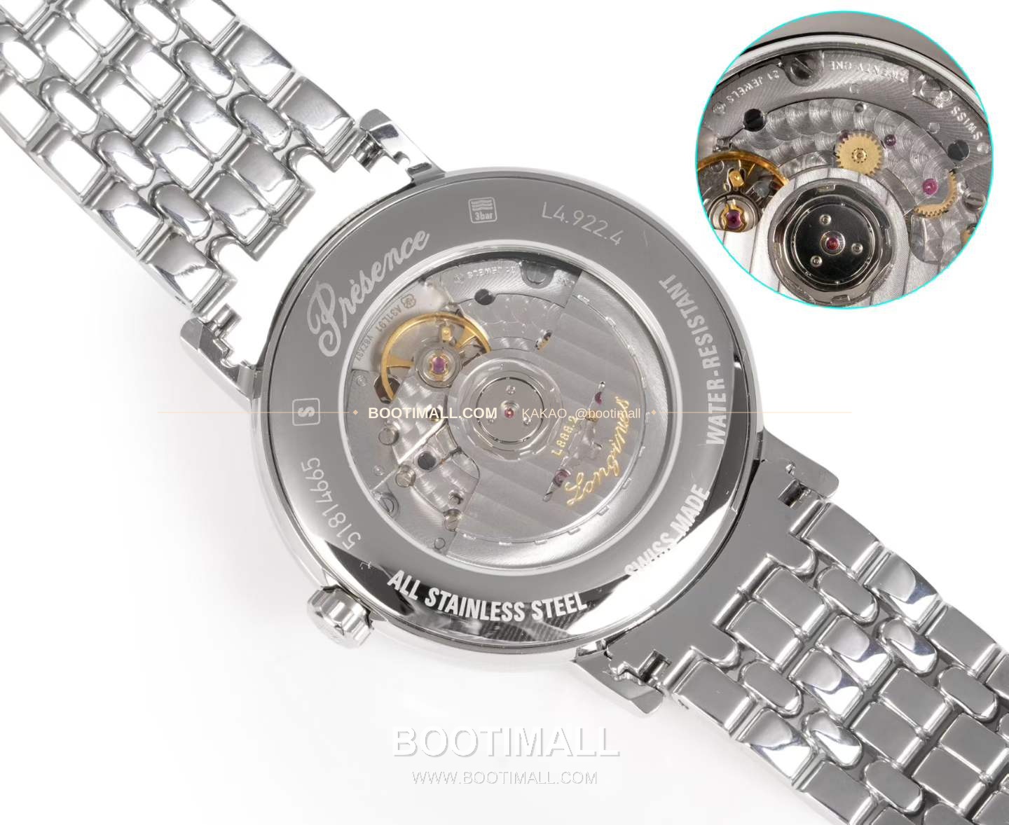 롱진 클래식 스틸 화이트다이얼 심플 오토매틱 Longines Classic Steel White Dial Simple Automatic L888 40mm 8