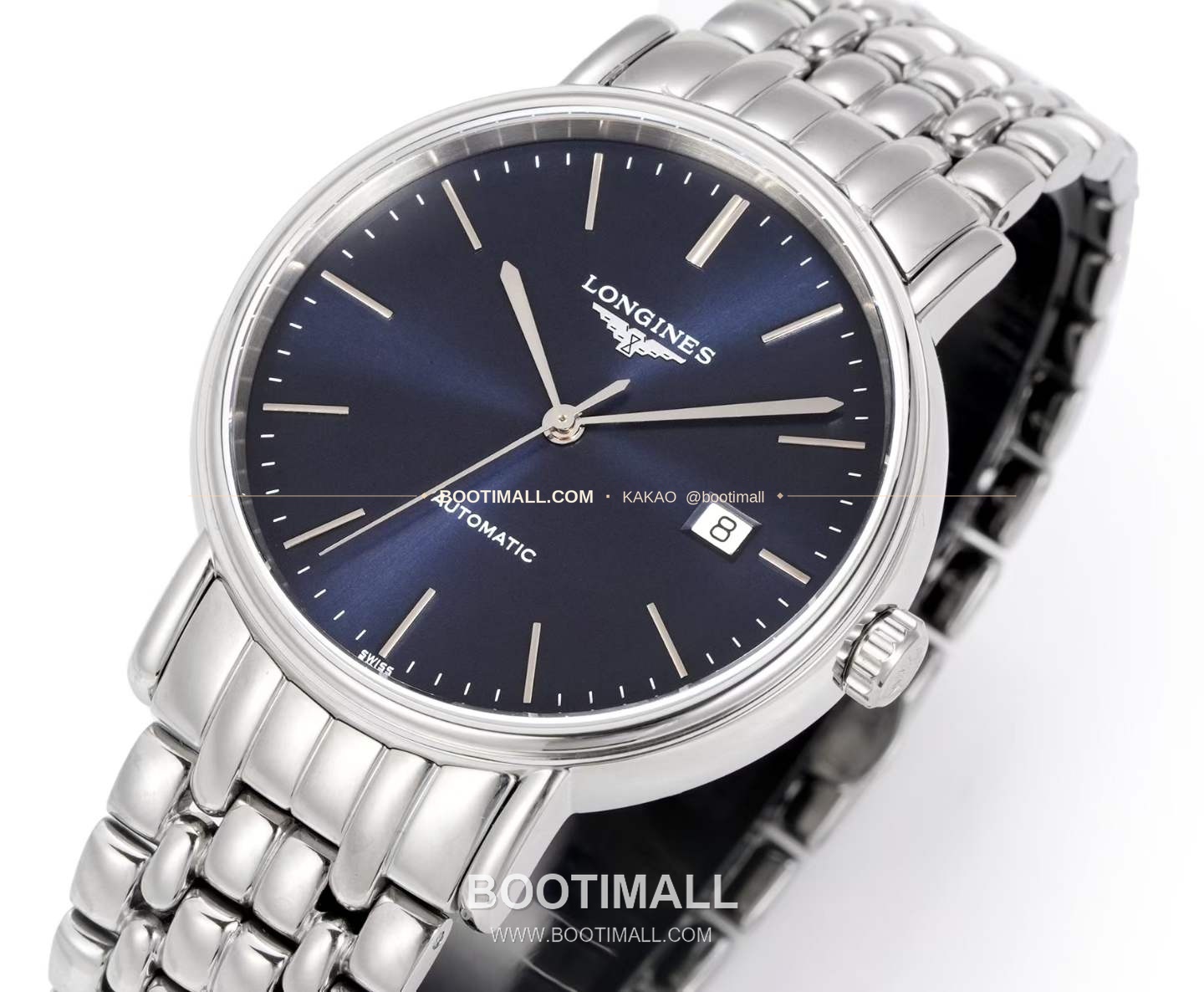 롱진 클래식 스틸 화이트다이얼 심플 오토매틱 Longines Classic Steel White Dial Simple Automatic L888 40mm 4