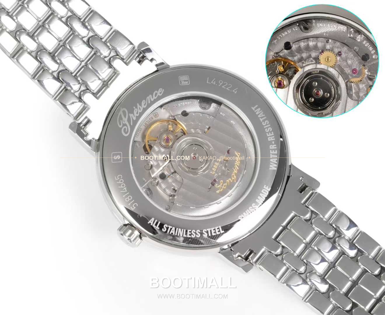 롱진 클래식 스틸 화이트다이얼 심플 오토매틱 Longines Classic Steel White Dial Simple Automatic L888 40mm 8