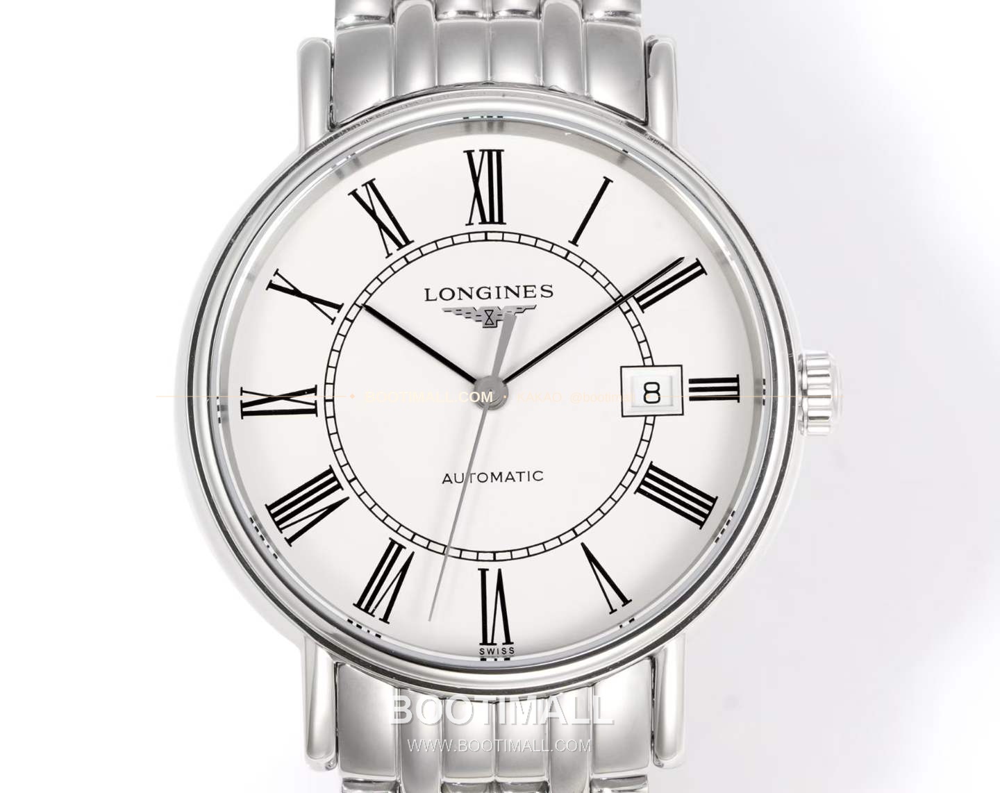 롱진 클래식 스틸 화이트다이얼 심플 오토매틱 Longines Classic Steel White Dial Simple Automatic L888 40mm 2