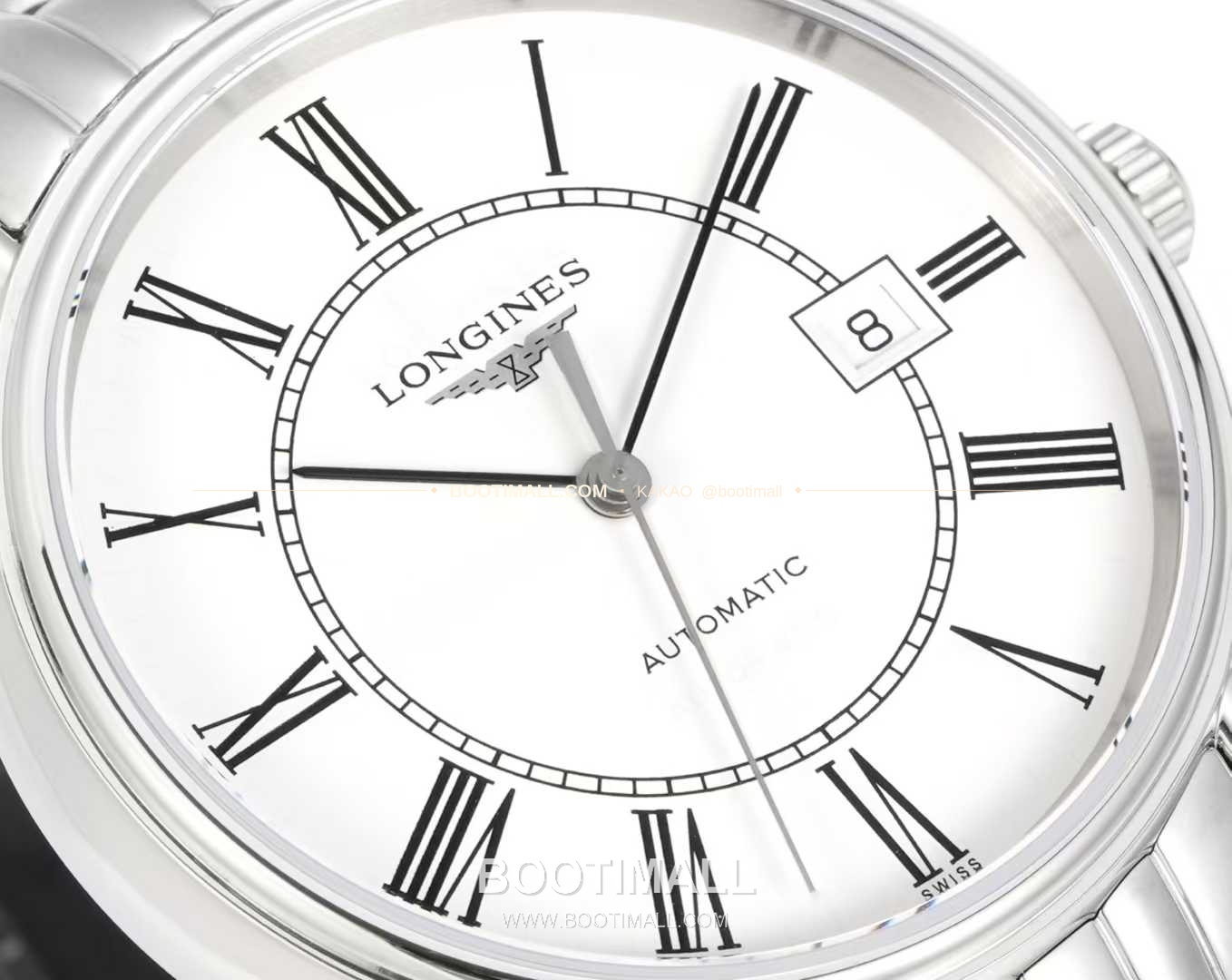 롱진 클래식 스틸 화이트다이얼 심플 오토매틱 Longines Classic Steel White Dial Simple Automatic L888 40mm 3