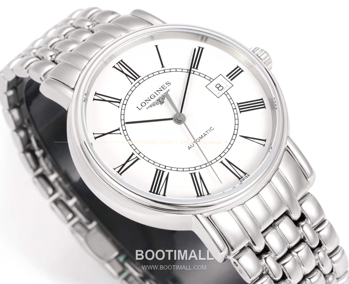 롱진 클래식 스틸 화이트다이얼 심플 오토매틱 Longines Classic Steel White Dial Simple Automatic L888 40mm 5