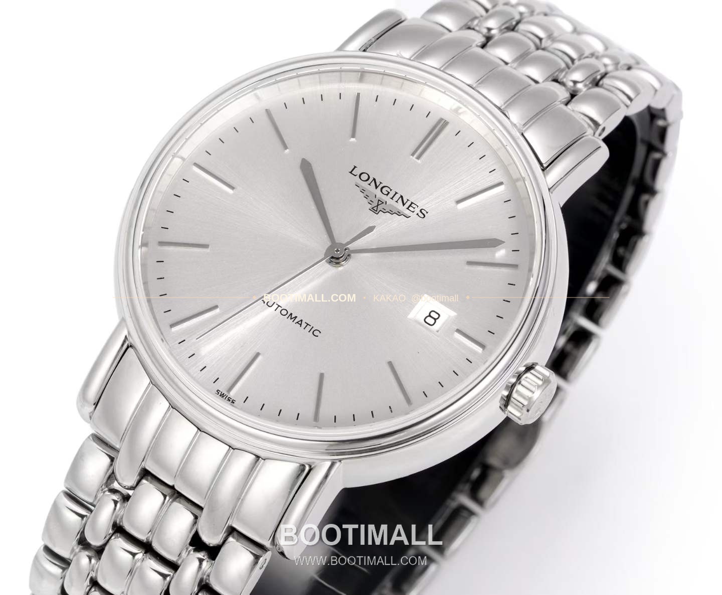 롱진 클래식 스틸 화이트다이얼 심플 오토매틱 Longines Classic Steel White Dial Simple Automatic L888 40mm 4