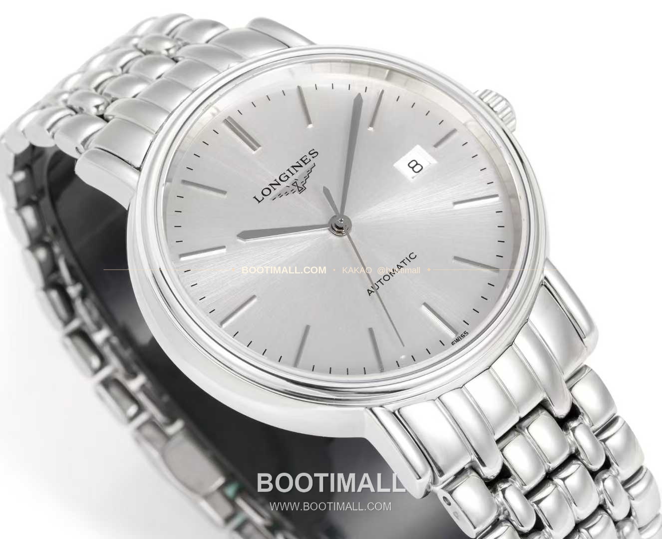 롱진 클래식 스틸 화이트다이얼 심플 오토매틱 Longines Classic Steel White Dial Simple Automatic L888 40mm 5