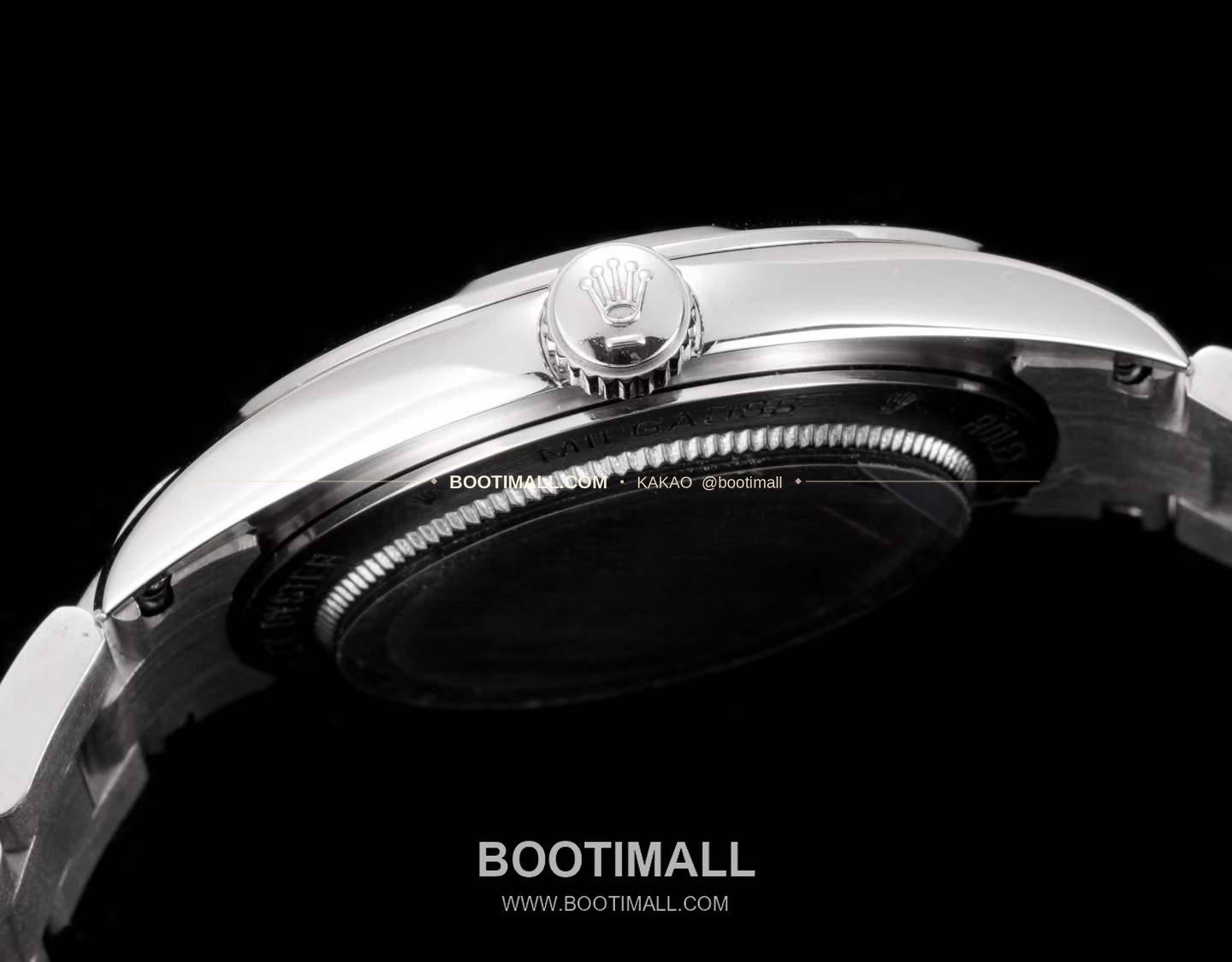 롤렉스 에어킹 스틸 블랙다이얼 그린핸즈 오토매틱 Rolex Air-King Steel Black Dial Green Hands Automatic 40mm 6