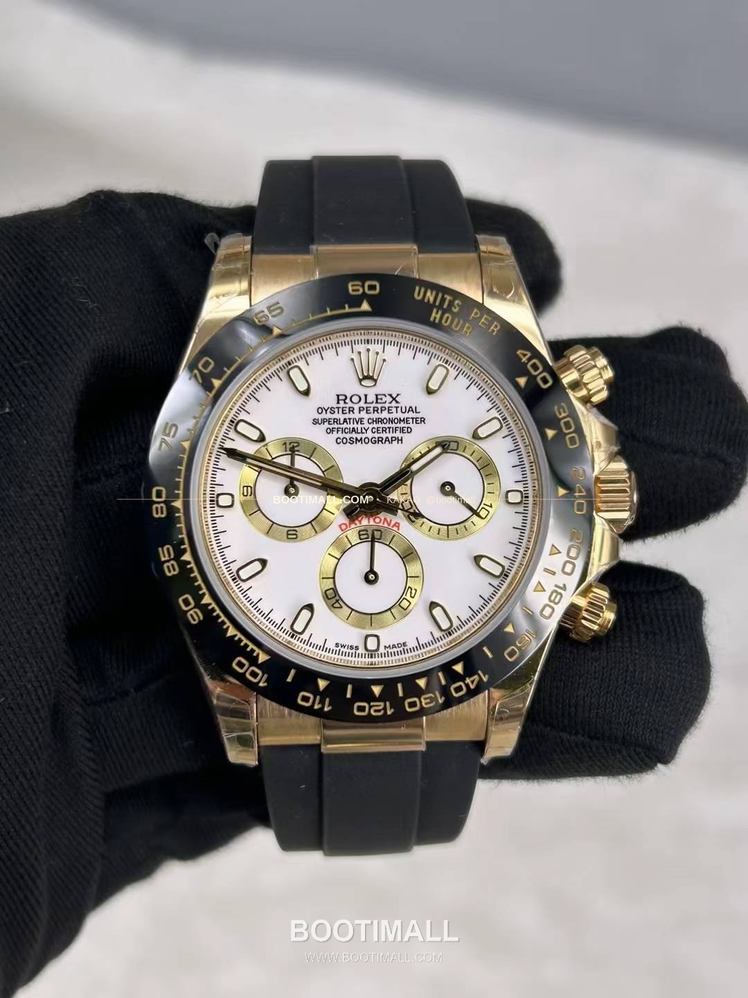 롤렉스 데이토나 18K 옐로우골드 블랙다이얼 크로노그래프 Rolex Daytona 18K Yellow Gold Black Dial Chronograph 40mm 2