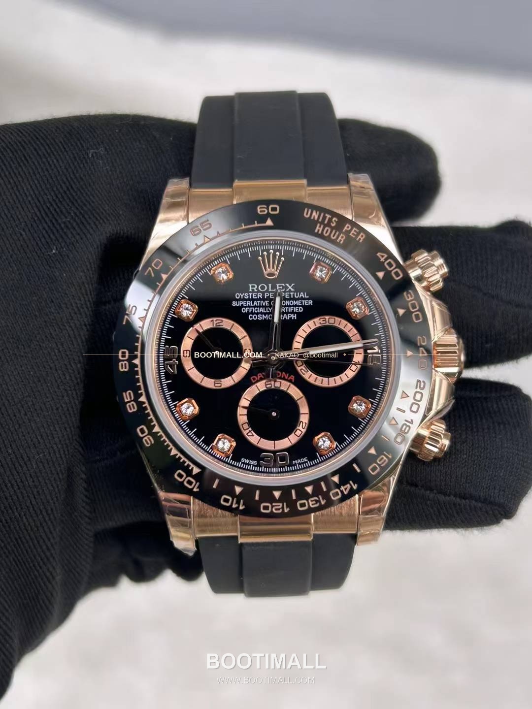 롤렉스 데이토나 18K 옐로우골드 블랙다이얼 크로노그래프 Rolex Daytona 18K Yellow Gold Black Dial Chronograph 40mm 2