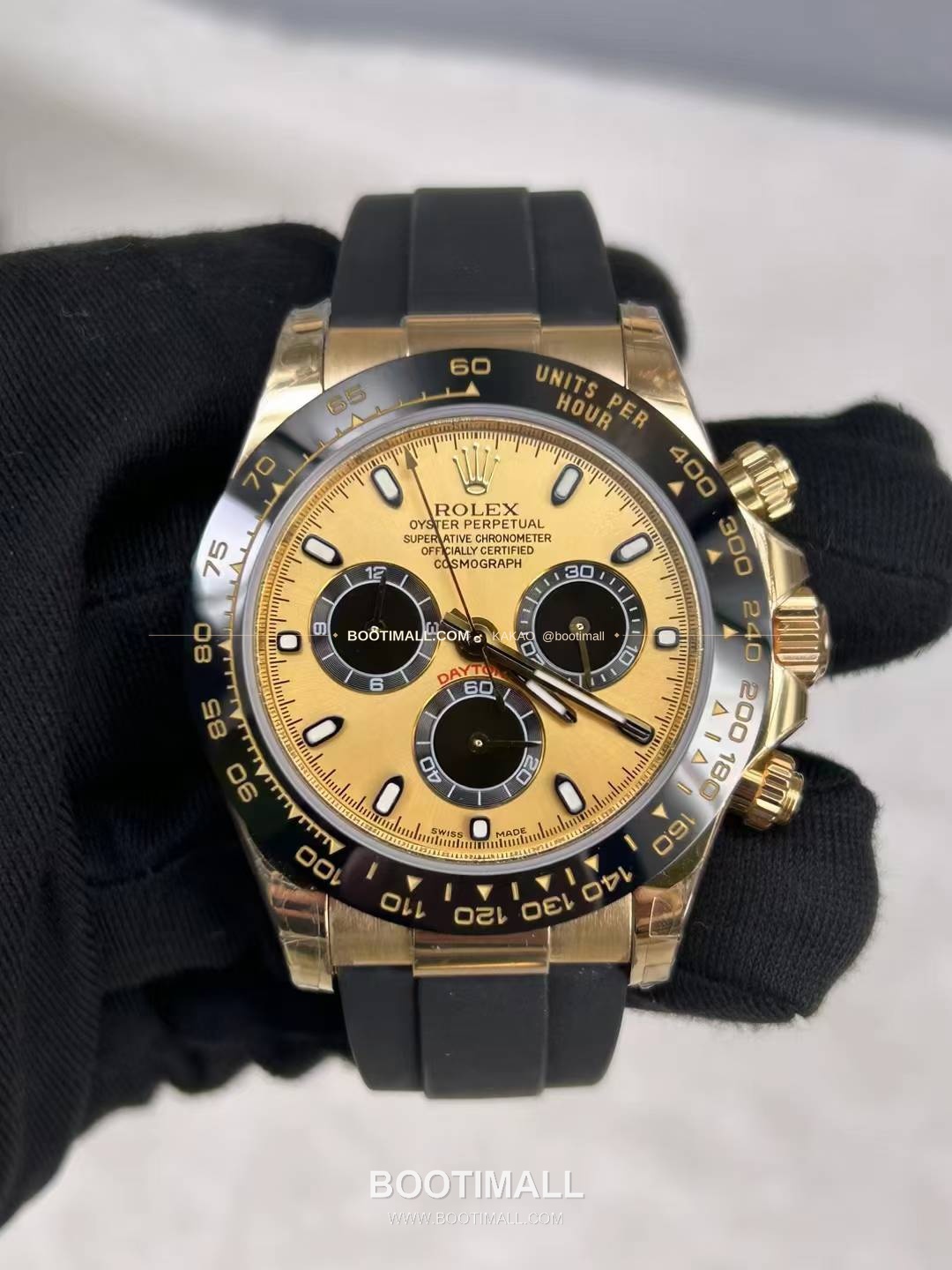 롤렉스 데이토나 18K 옐로우골드 블랙다이얼 크로노그래프 Rolex Daytona 18K Yellow Gold Black Dial Chronograph 40mm 2