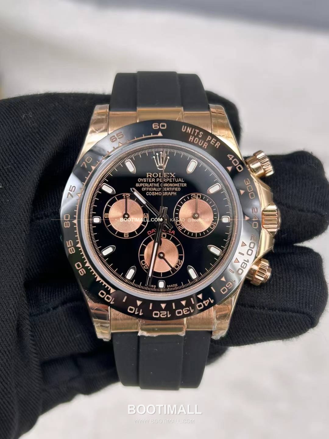 롤렉스 데이토나 18K 옐로우골드 블랙다이얼 크로노그래프 Rolex Daytona 18K Yellow Gold Black Dial Chronograph 40mm 1