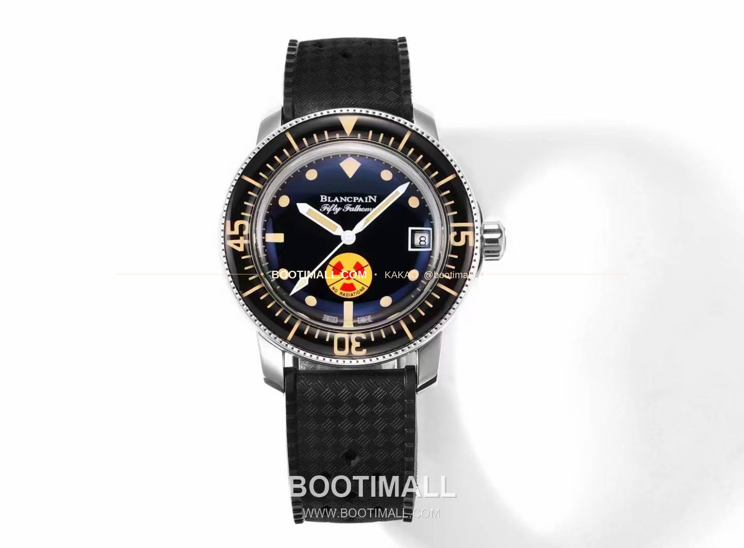블랑팡 피프티 패덤즈 스틸 블랙다이얼 다이버 오토매틱 Blancpain Fifty Fathoms Steel Black Dial Diver Automatic 5008B 40.3mm 2