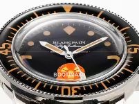 블랑팡 피프티 패덤즈 스틸 블랙다이얼 다이버 오토매틱 Blancpain Fifty Fathoms Steel Black Dial Diver Automatic 5008B 40.3mm 3