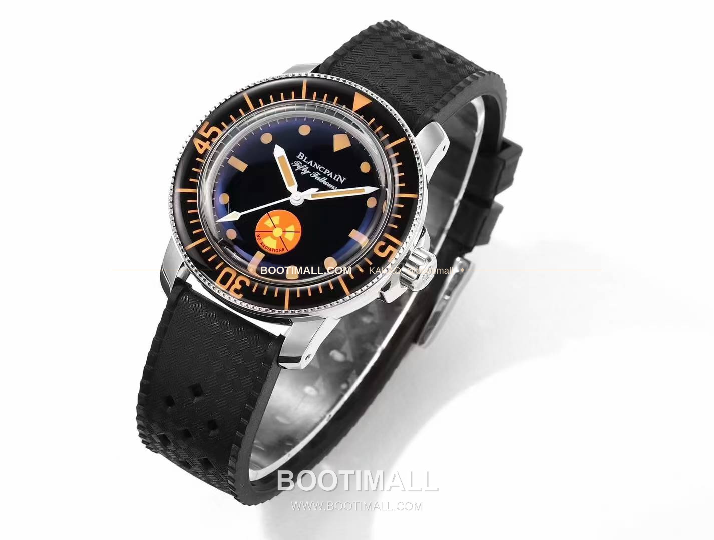 블랑팡 피프티 패덤즈 스틸 블랙다이얼 다이버 오토매틱 Blancpain Fifty Fathoms Steel Black Dial Diver Automatic 5008B 40.3mm 6