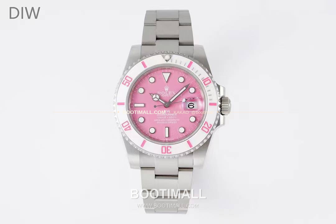 롤렉스 서브마리너 904L스틸 핑크다이얼 다이버 오토매틱 Rolex Submariner 904L Steel Pink Dial Diver Automatic 40mm 2