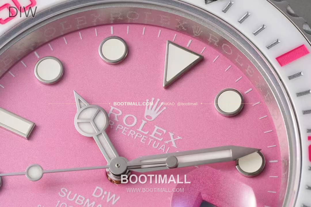 롤렉스 서브마리너 904L스틸 핑크다이얼 다이버 오토매틱 Rolex Submariner 904L Steel Pink Dial Diver Automatic 40mm 5