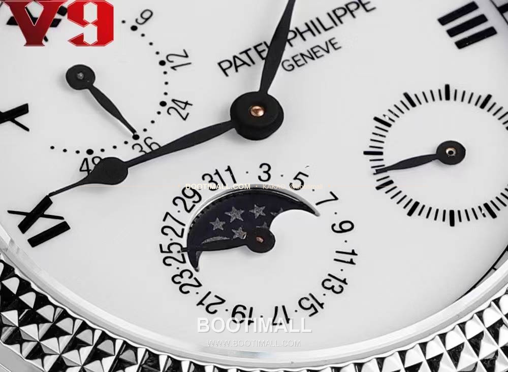 파텍필립 칼라트라바 화이트골드 블랙다이얼 문페이즈 오토매틱 Patek Philippe Calatrava White Gold Black Dial Moonphase Automatic 38mm 5