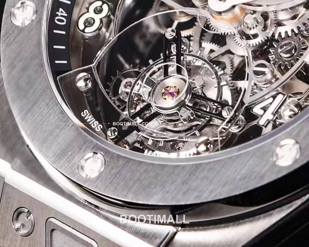 위블로 빅뱅 유니코 로즈골드 스켈레톤 투르비옹 수동 Hublot Big Bang Unico Rose Gold Skeleton Tourbillon Manual 45mm 8