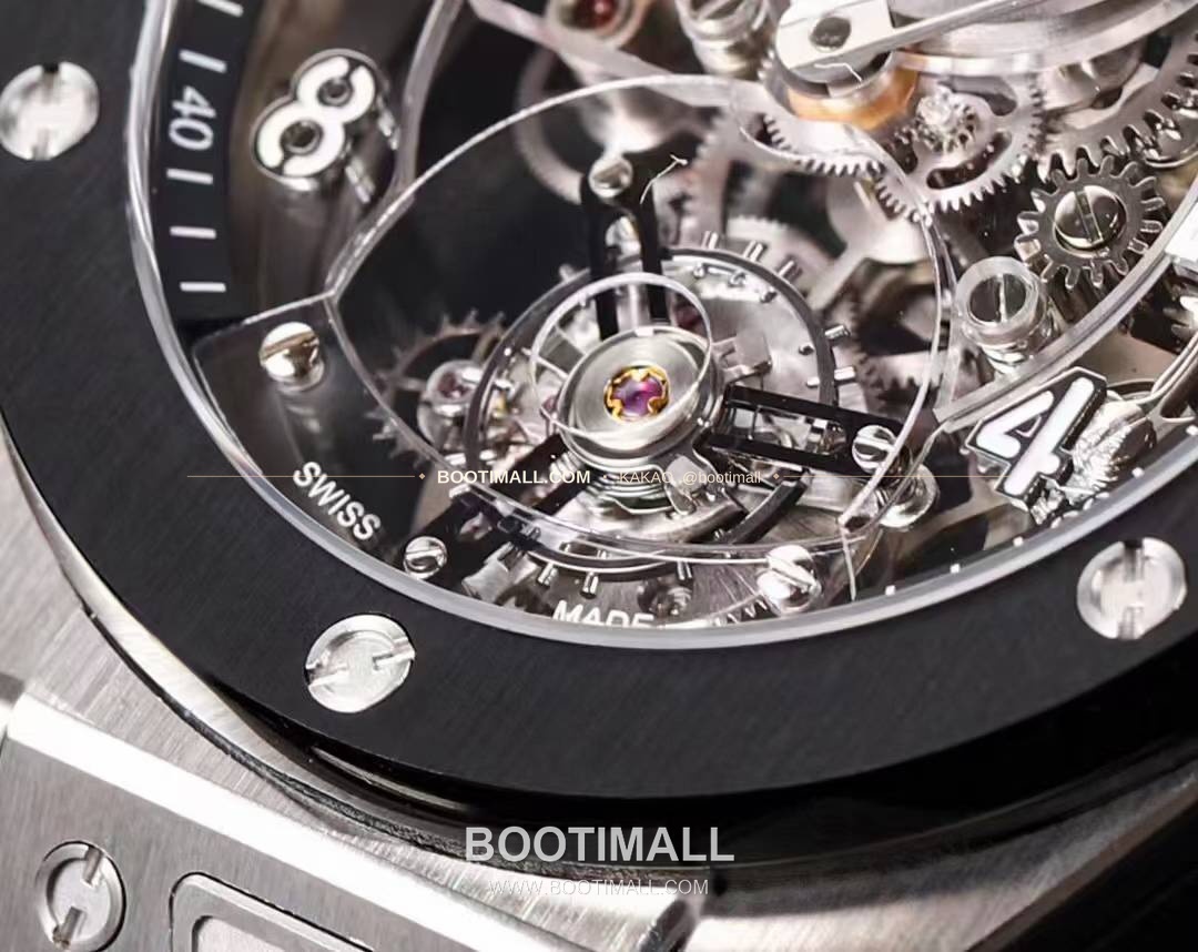 위블로 빅뱅 유니코 로즈골드 스켈레톤 투르비옹 수동 Hublot Big Bang Unico Rose Gold Skeleton Tourbillon Manual 45mm 7