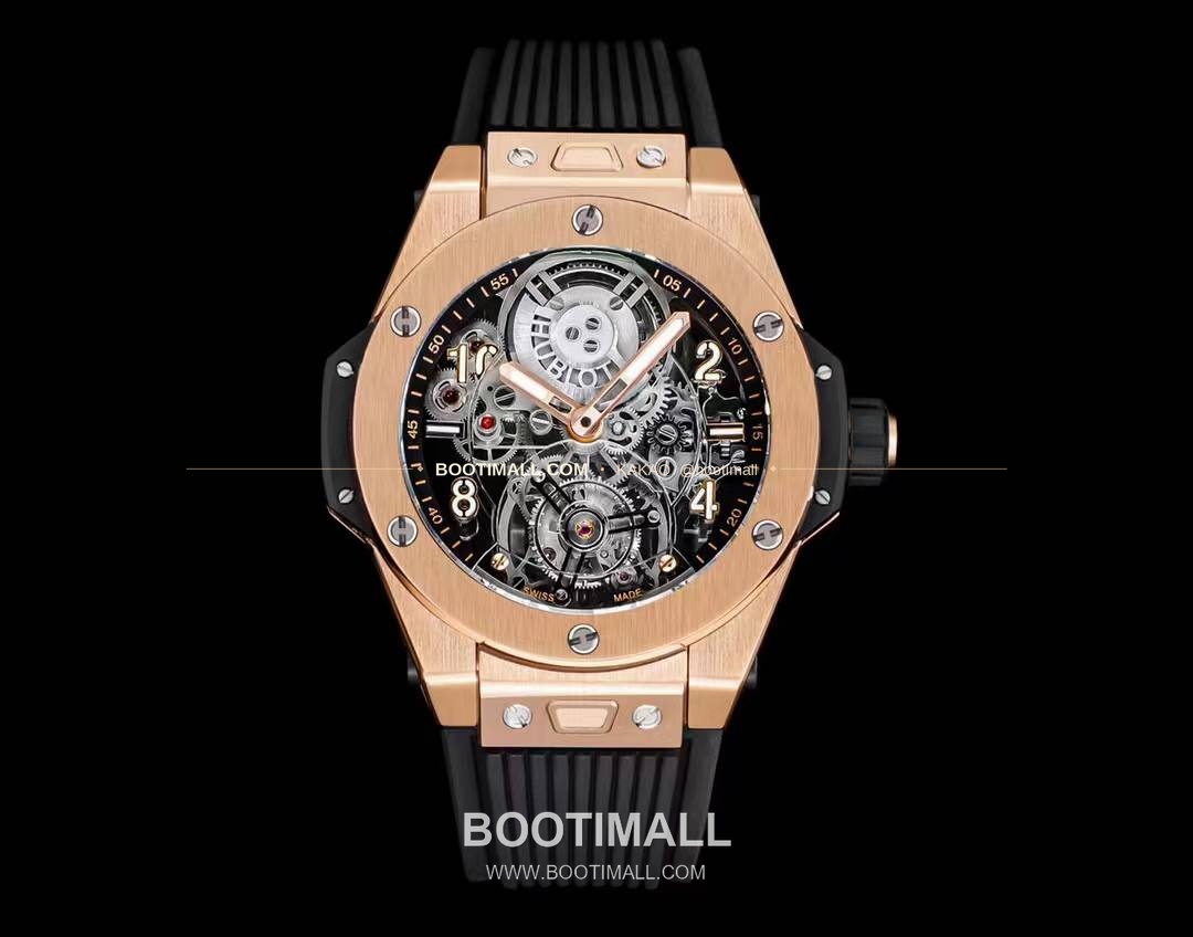 위블로 빅뱅 유니코 로즈골드 스켈레톤 투르비옹 수동 Hublot Big Bang Unico Rose Gold Skeleton Tourbillon Manual 45mm 2