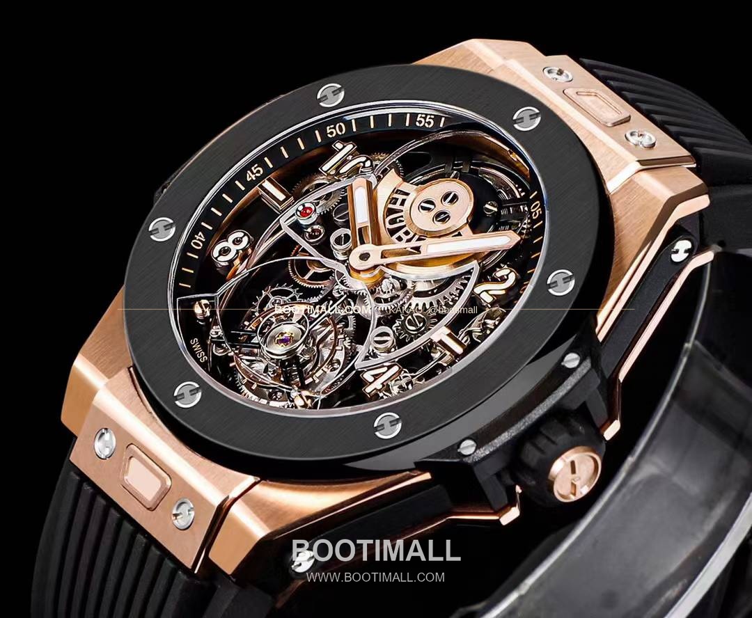 위블로 빅뱅 유니코 블랙세라믹 스켈레톤 투르비옹 수동 Hublot Big Bang Unico Black Ceramic Skeleton Tourbillon Manual 45mm 2