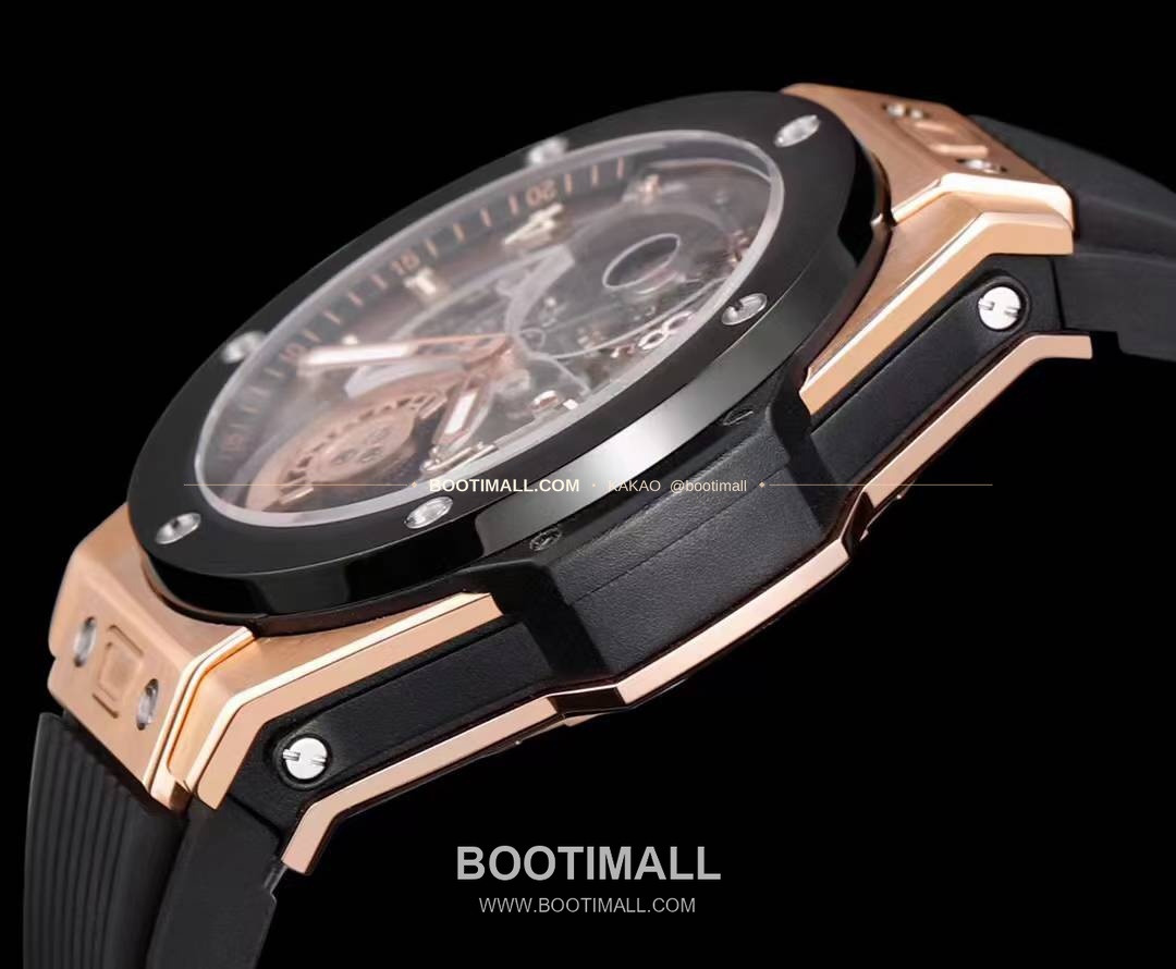 위블로 빅뱅 유니코 블랙세라믹 스켈레톤 투르비옹 수동 Hublot Big Bang Unico Black Ceramic Skeleton Tourbillon Manual 45mm 4