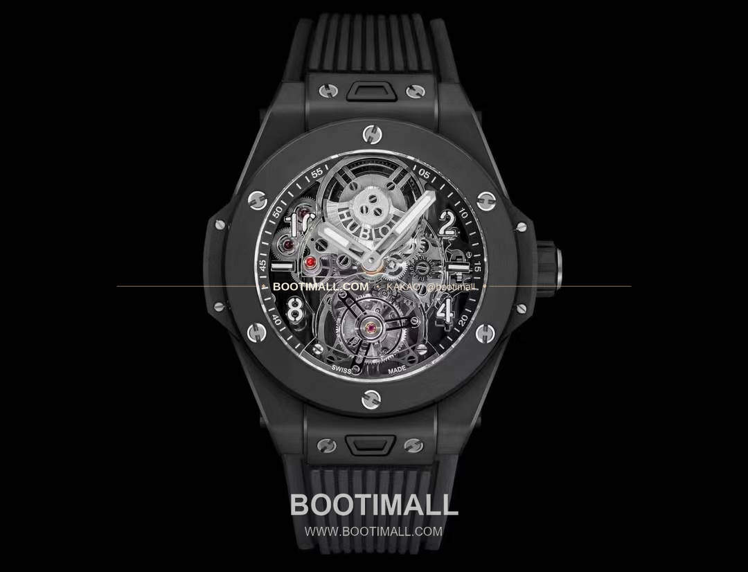 위블로 빅뱅 유니코 블랙세라믹 스켈레톤 투르비옹 수동 Hublot Big Bang Unico Black Ceramic Skeleton Tourbillon Manual 45mm 1