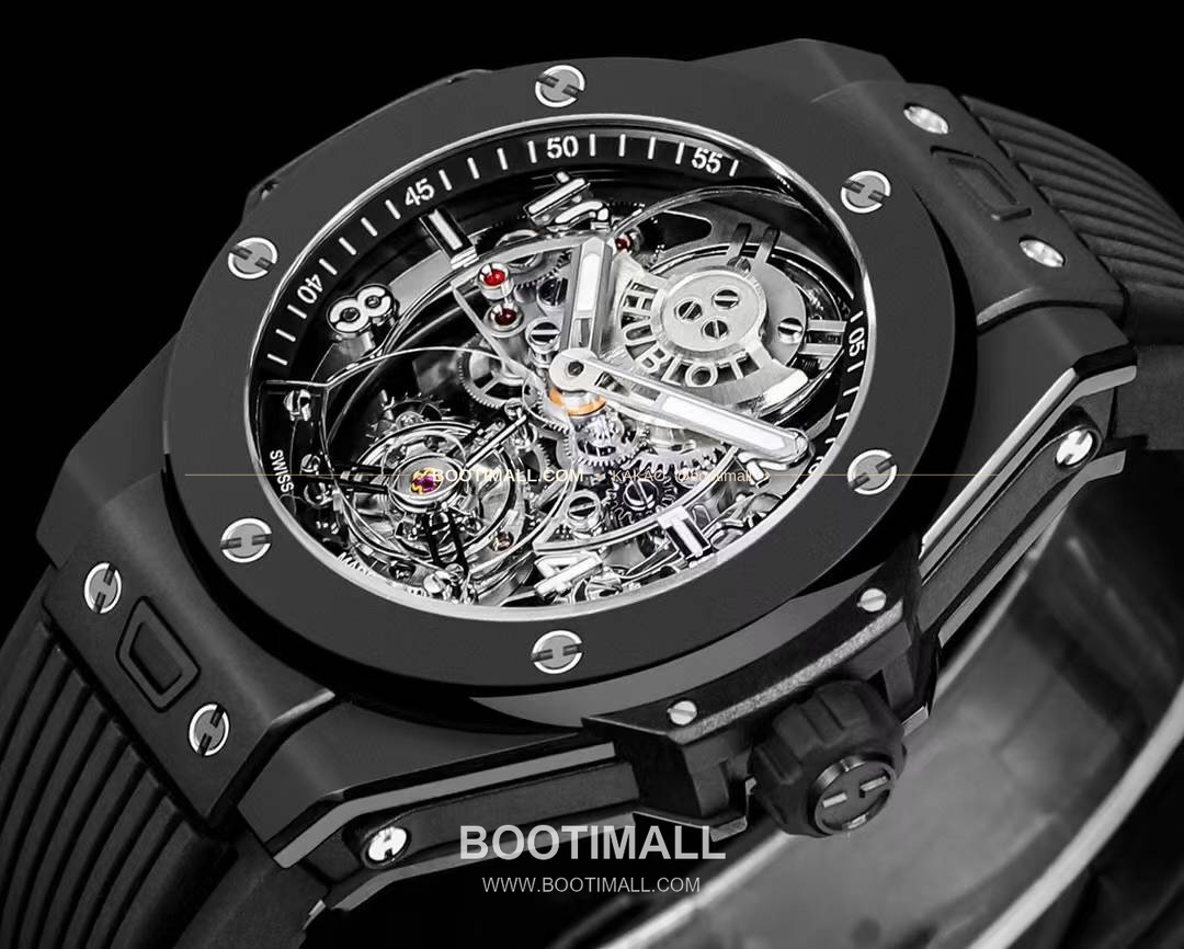 위블로 빅뱅 유니코 블랙세라믹 스켈레톤 투르비옹 수동 Hublot Big Bang Unico Black Ceramic Skeleton Tourbillon Manual 45mm 2